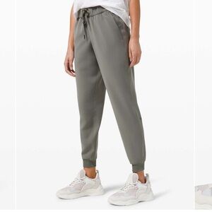 Lululemon On The Fly Jogger Pants, Grey Sage Green, Size 10